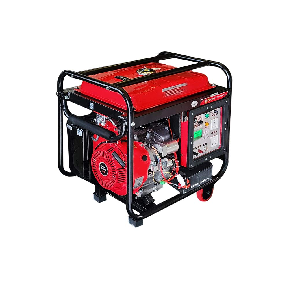7 KVA super light weight portable smart Generator, Petrol Run,  Recoil & Self Start Model HP-9500E, 